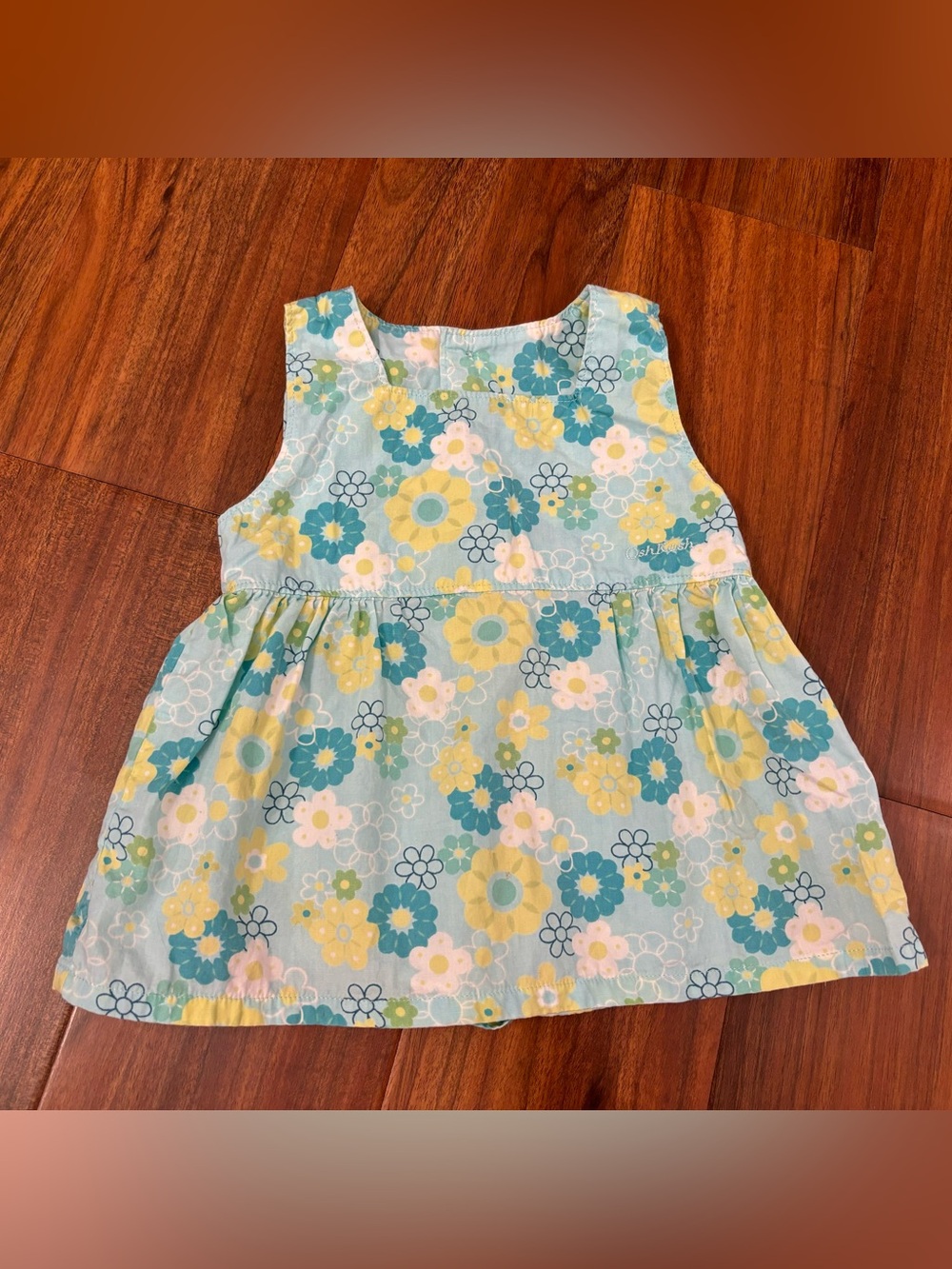 Osh Kosh B’Gosh Vintage y2k blue/green floral sleeveless dress